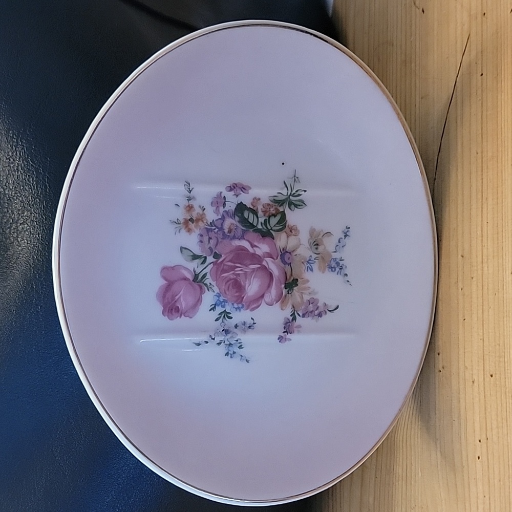 Pink Floral Tray